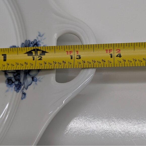 Ter Steege Delft Blauw Holland White Serving Tray Blue Floral Design - Picture 3 of 11